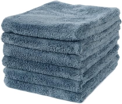 Detailer's Preference Extra Absorbent Ultra Plush 500GSM Edgeless Microfiber Towels, Car Detailing & Home, Streak-Free, 