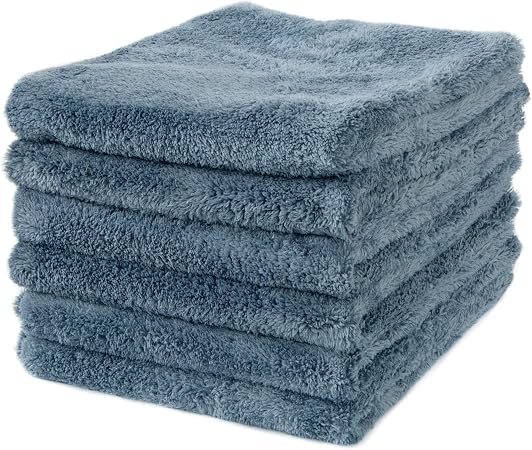 Detailer's Preference Extra Absorbent Ultra Plush 500GSM Edgeless Microfiber Towels, Car Detailing & Home, Streak-Free, 