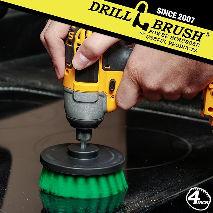 Kitchen Scrubbing Accessories - Stove Cleaning Brush - Cooktop Easy Cleaning Brushes - Griddle Scrubbing Tool - Oven Door Cleaning Brush - Skillet Brush - Kitchen Cleaning Supplies - Countertop Brush