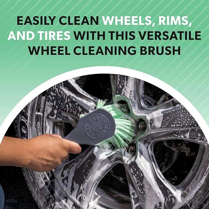 Chemical Guys ACCG08 Wheelie All Exterior Surface and Wheel Brush (Safe for Cars, Trucks, SUVs, RVs, Motorcycles, & More) Green (Pack of 12)