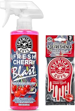 Chemical Guys, Cherry Blast Air Freshener & Hanging Freshener Combo, 16 oz