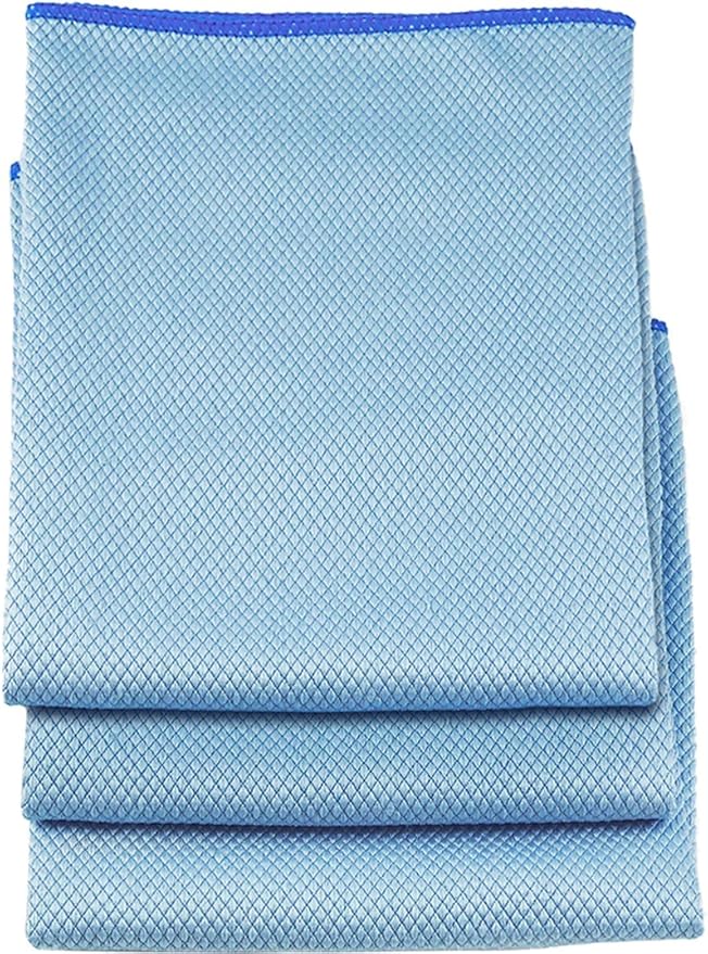 Unger Professional 18” x 18” Large Professional-Grade Microfiber Cloth Towels, 3 Pack, Multi-Purpose Wet and Dry Cleaning Cloths for Kitchen, Bath, Auto, Appliances, Car Supplies