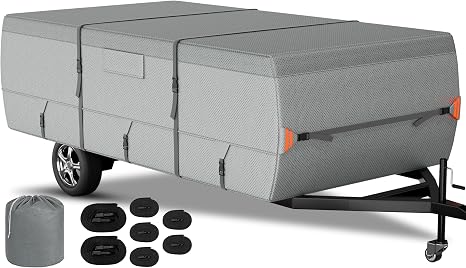 7 Layers Waterproof Pop Up Camper Tent Trailer Cover 12'-14'