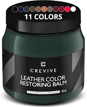 Leather Recoloring Balm Green 10 oz, Leather Color Restorer, for Sofa, Car