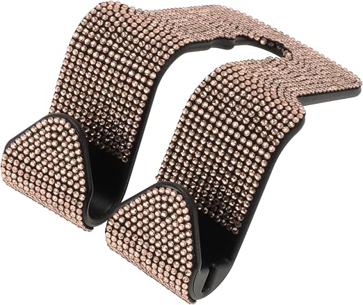 1 Pcs for Purses and Bags, Mobile Phone Holder Car Seat Headrest Hook Sturdy Car Seat Back Organizer Hooks Champagne ABS