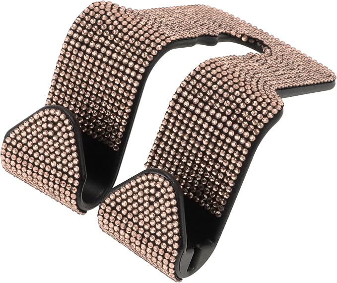 1 Pcs for Purses and Bags, Mobile Phone Holder Car Seat Headrest Hook Sturdy Car Seat Back Organizer Hooks Champagne ABS