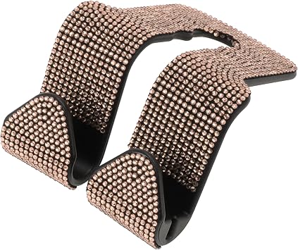 1 Pcs for Purses and Bags, Mobile Phone Holder Car Seat Headrest Hook Sturdy Car Seat Back Organizer Hooks Champagne ABS