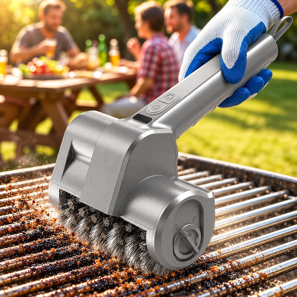 Electric Cleaning Brush, Cordless Grill Cleaner BBQ Power Grill Brush