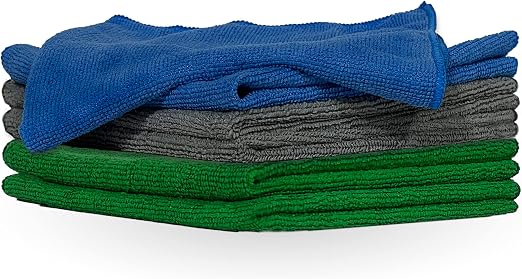 Pinnacle Mercantile Microfiber Cleaning Cloth - Large 16x16 inches Lint Free Microfiber Towel - Versatile Microfiber Tow