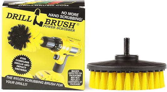 Drillbrush Bathroom Cleaning Drill Brush Attachment - Tile and Grout Cleaner Scrubber- Shower Cleaning Brush Attachment for Power Drill - Sink, Bathtub, Glass Door Spin Cleaner Brushes for Bathroom