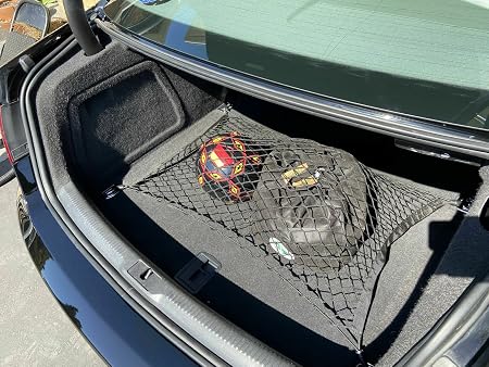 Rear Trunk Organizer Cargo Net for Audi A5 RS5 S5 Sportback 2008–2025 – Floor Style Cargo Net for Hatchback – Premium Me
