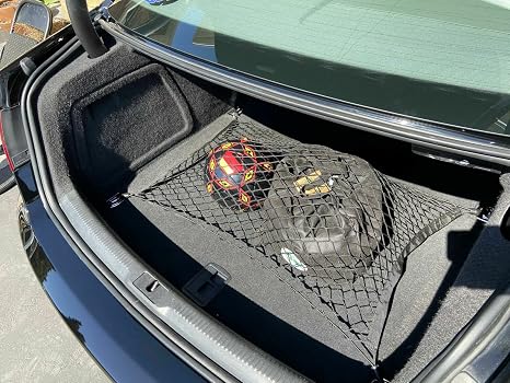 Rear Trunk Organizer Cargo Net for Audi A5 RS5 S5 Sportback 2008–2025 – Floor Style Cargo Net for Hatchback – Premium Me