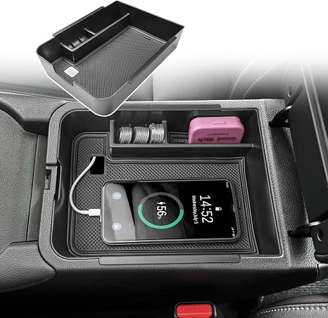 Center Console Organizer Tray for 2020-2025 Nissan Sentra, Black Trim