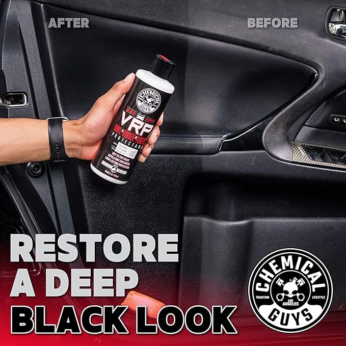 Chemical Guys VRP Vinyl, Rubber, and Plastic Dressing - Tire Dressing, Non-Greasy, Dry-to-the-Touch Shine for Tires, Trim, and More, Safe for Cars, Trucks, SUVs, RVs & More - 32 oz