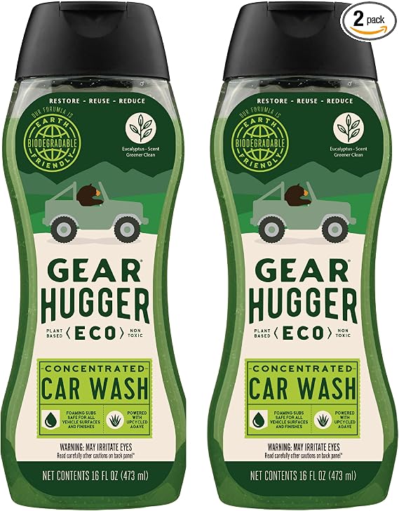 Gear Hugger Car Wash Soap, Biodegradable, Eco-Friendly (16oz, Pack of 2)