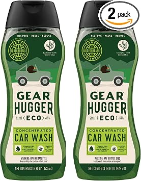 Gear Hugger Car Wash Soap, Biodegradable, Eco-Friendly (16oz, Pack of 2)