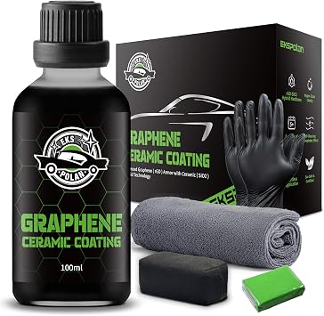 [Upgraded 100ml] UV Graphene Ceramic Coating - 10H Ceramic Coating for Cars-5+ Years Protection, Hydrophobic, Scratch & 