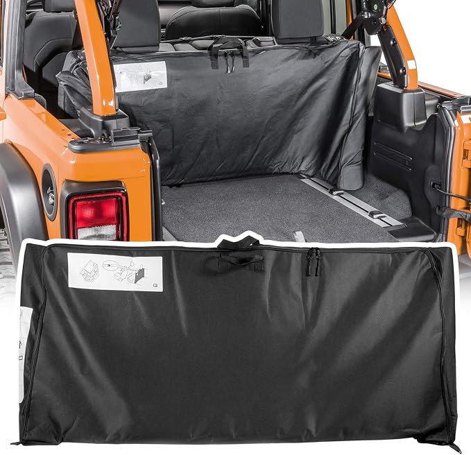 Bonbo Soft Top Window Storage Bag for 2018-2025 Jeep Wrangler JL JLU Sports Sahara Freedom Rubicon Unlimited & Gladiator