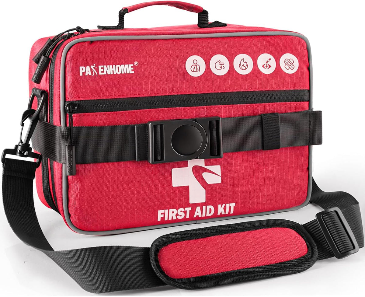 527 Pieces First Aid Kit for Home, Car, Travel, 6-in-1 Detachable Modular