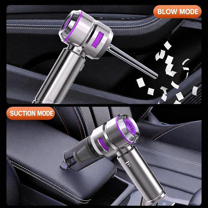 Handheld Car Vacuum Cordless, 22000Pa High Power Vacuum Cleaner and Air Duster, 2026 Upgrade 4-in-1 Portable Vacuum with 10 Multi-Nozzles for Small Jobs, Car, Home, Desk, Keyboards