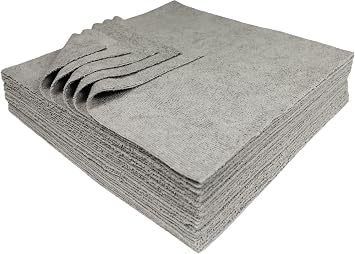 Ultra-Cut Absorbent Microfiber Towels, Silver-Embedded, Lint & Scratch-Free, for Home, Lab, & Dairy Industry Use, 12x12 