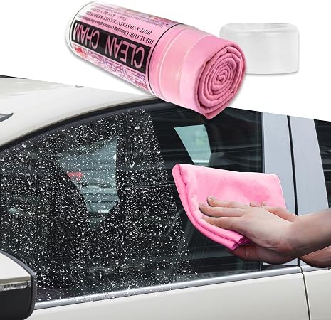 Premium Shammy Cloth for Car Drying, 26"x17" Super Absorbent Reusable Chamois Towel for Car, Reusable Scratch-Free Car D