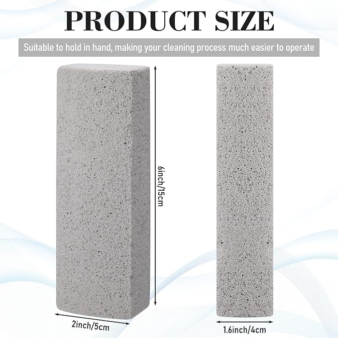 Loopeer 2 Pcs Pet Hair Remover Pumice Stone for Dog Cat Hair Removal Cleaning Pet Fur Stone 6 Inch Dog Fur Cleaning Tool for Car Interior Bedding Carpet Couch Furniture(6 x 2 x 1.6 in)