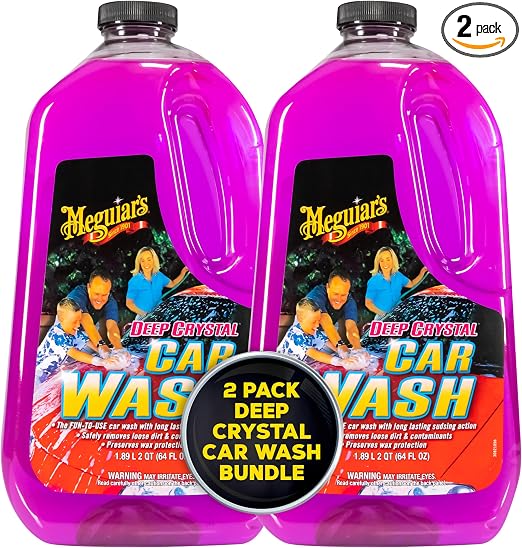Meguiar's Deep Crystal Car Wash, 64 Oz, 2 Pack