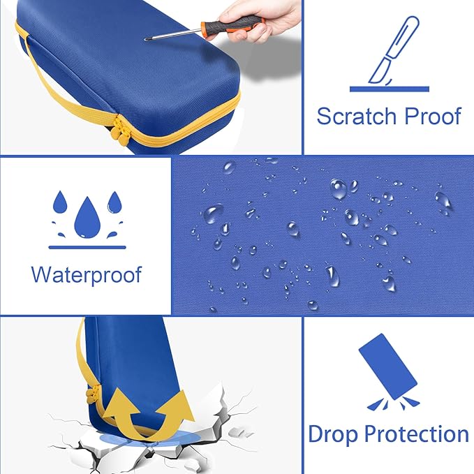 Aenllosi for Fanttik V8 Apex/Slim V8 Mate/V10 Apex/Slim V10 Mate Car Vacuum Hard Case, Fanttik Cordless V8/V10 Car Vacuum Organizer, Blue (Case Only)