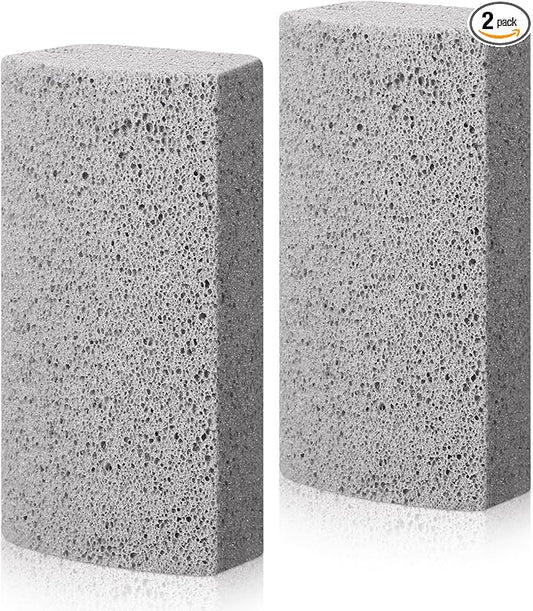 Loopeer 2 Pcs Pet Hair Remover Pumice Stone for Dog Cat Hair Removal Cleaning Pet Fur Stone 6 Inch Dog Fur Cleaning Tool for Car Interior Bedding Carpet Couch Furniture(3.74 x 2 x 1.6 in)