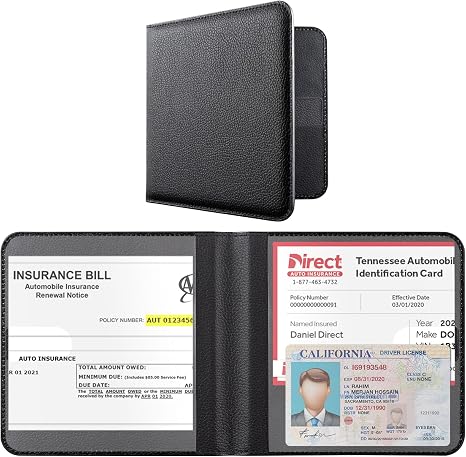 CoBak Car Registration and Insurance Holder for Men and Women