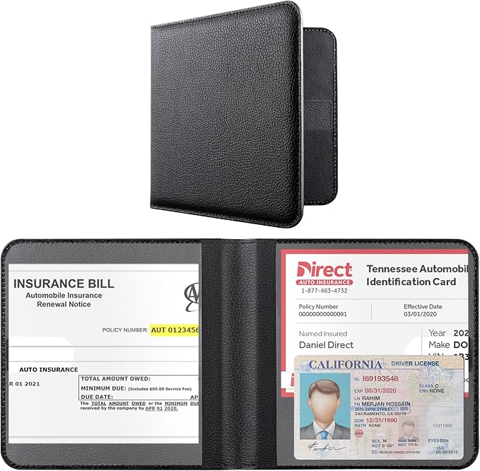 CoBak Car Registration and Insurance Holder for Men and Women