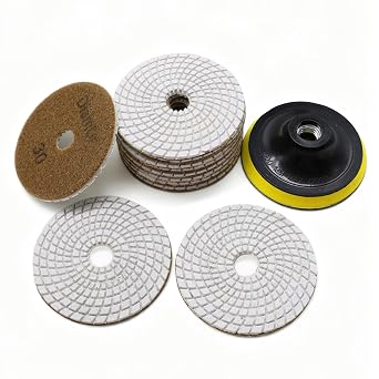 Diamond Polishing Pads 4"/Grit 30 Granite Tile Diamond Sanding Pads Kit