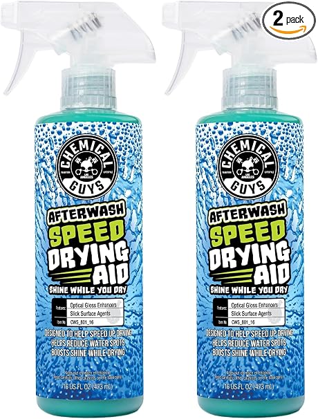 Chemical Guys CWS_801_16 After Wash Sprayable Gloss Boosting Car Wash Drying Aid (Helps Reduce Water Spots), 16 fl. Oz (