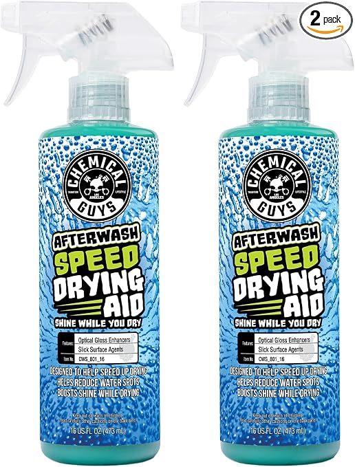 Chemical Guys CWS_801_16 After Wash Sprayable Gloss Boosting Car Wash Drying Aid (Helps Reduce Water Spots), 16 fl. Oz (