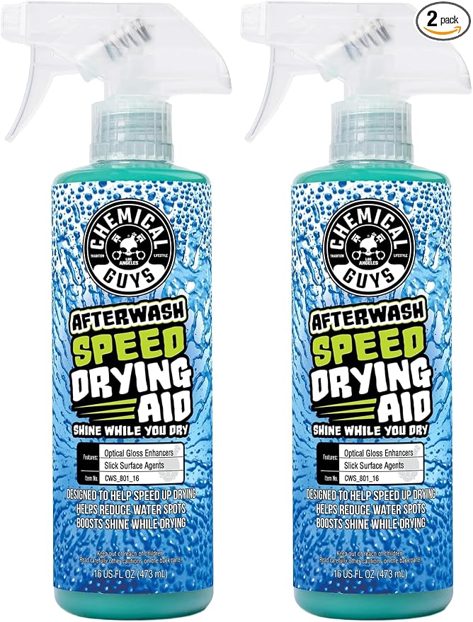 Chemical Guys CWS_801_16 After Wash Sprayable Gloss Boosting Car Wash Drying Aid (Helps Reduce Water Spots), 16 fl. Oz (