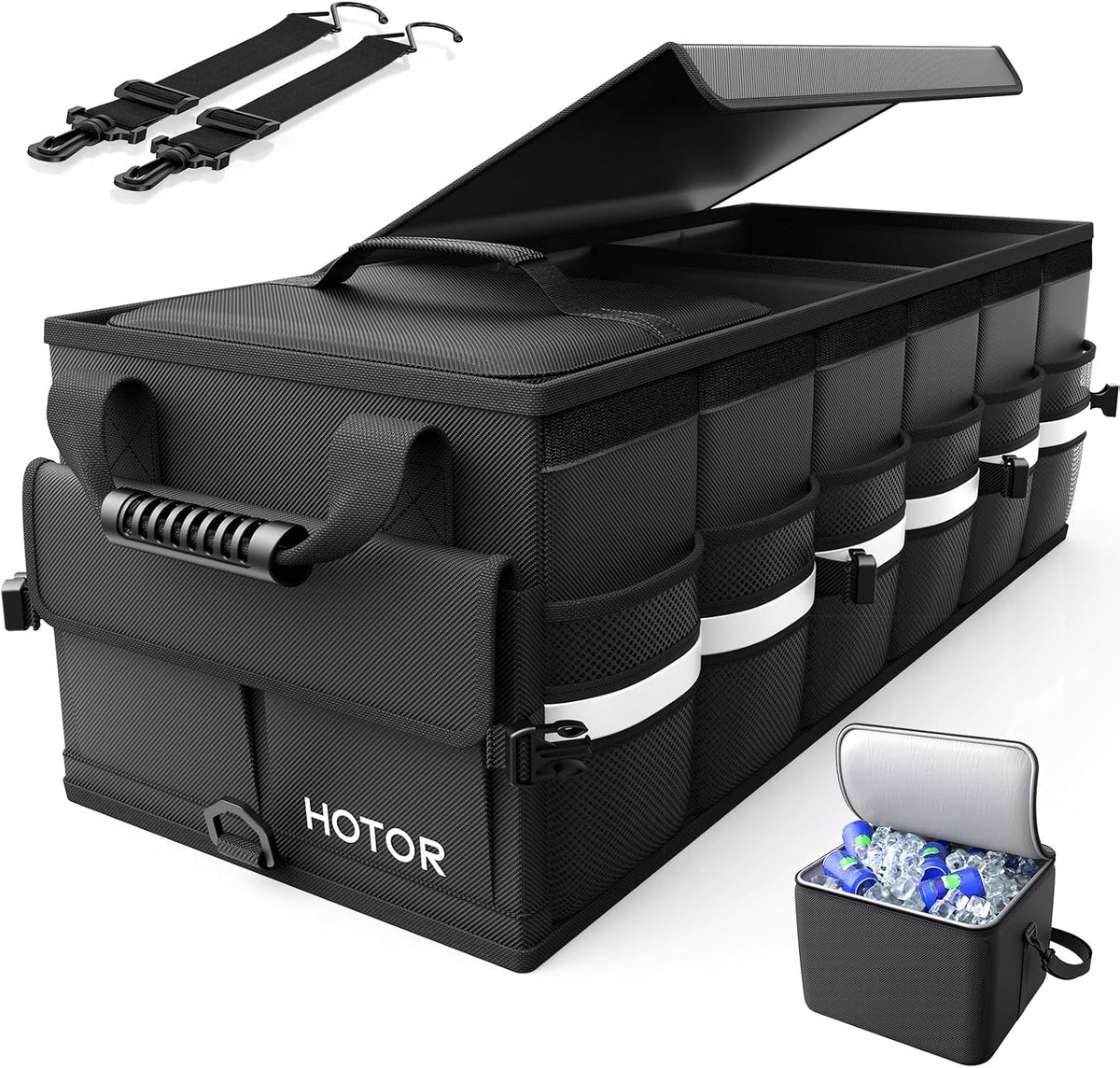 Trunk Organizer - Car Organizers for SUV with Removable Cooler Bag