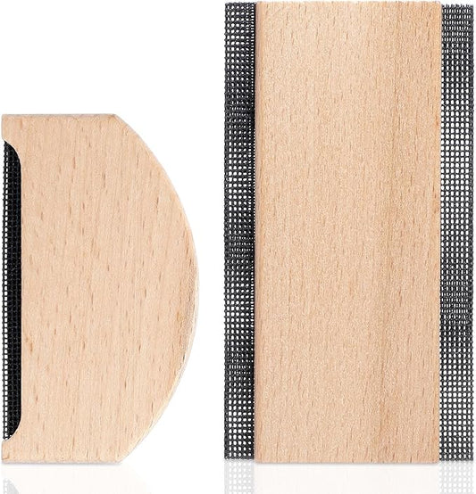 2 Pcs Cashmere Comb, Sweater Comb with Wood Handle Portable Pilling Remover Cashmere Remover Hairball Combs Fabric Combs Clothing for De-Pilling Clothes Scarves Wool Coats Pant Legs Knits Woolens