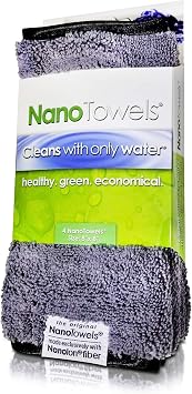 Life Miracle Nano Towels Minis - Amazing Eco Fabric that Cleans Virtually Any Surface with Only Water. Travel Size. No M