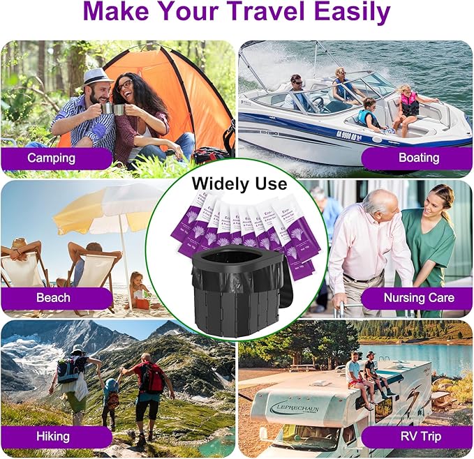 Poo Gel for Portable Toilet, Poo Gel for Camping Toilet, Poo Deodorizing Treatment Portable for car Camping Camping Toilet Bags