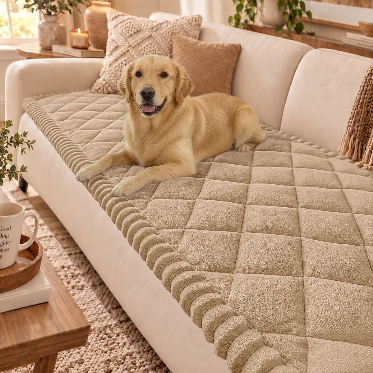 Couch Covers for Dogs Washable, Non Slip Sofa Protector for Pets