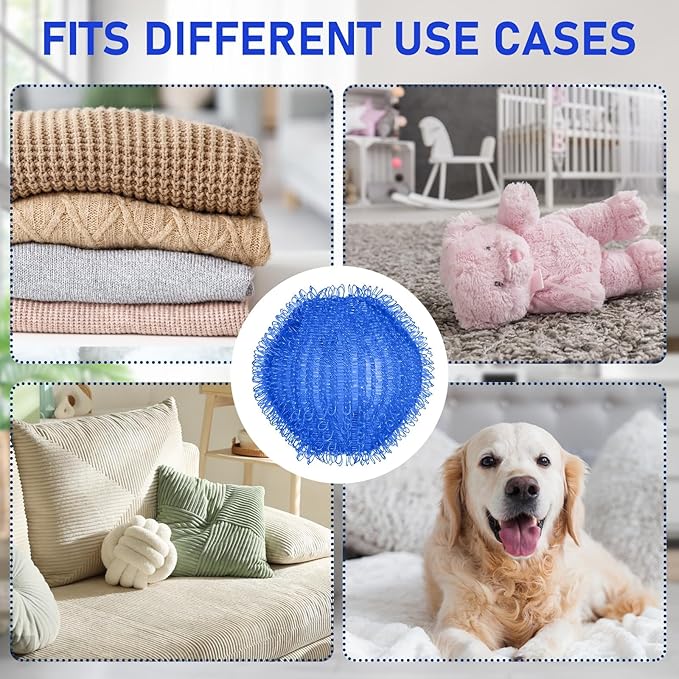 12 PCS Pet Hair Remover for Laundry, Washing Machine Fur Catcher, Effective Cat Dog Laundry Pet Hair Catcher for Clothes, Sheets, Towels, Fleece Blankets, Won’t Damage Fabric