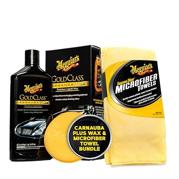 Meguiar's Gold Class Premium Car Care Bundle - Liquid Wax + Microfiber Towels