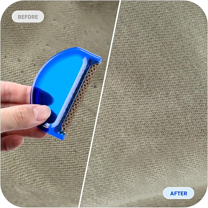 Boao 4 Pieces Sweater Combs to Remove Pilling Sweater Defuzzer Multi-Fabric Shaver and Cashmere Comb Wool Pilling Remover Pills, Fuzz from Clothes (Minimalist Modern)