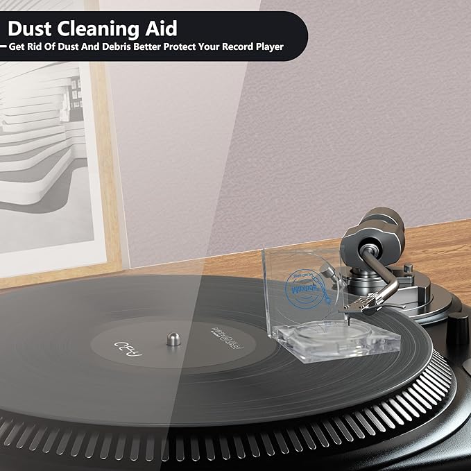Turntable Stylus Clean Gel - Premium Anti-Static & Zero-Dust Stylus Cleaner, Dirt and Debris Dry Cleaning Mixture for Vinyl Record Player Needle (Square-White)