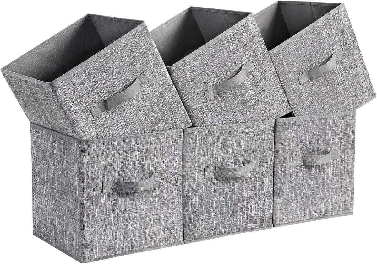Storage Cubes, Set of 6, 11-Inch Foldable Closet Organizers