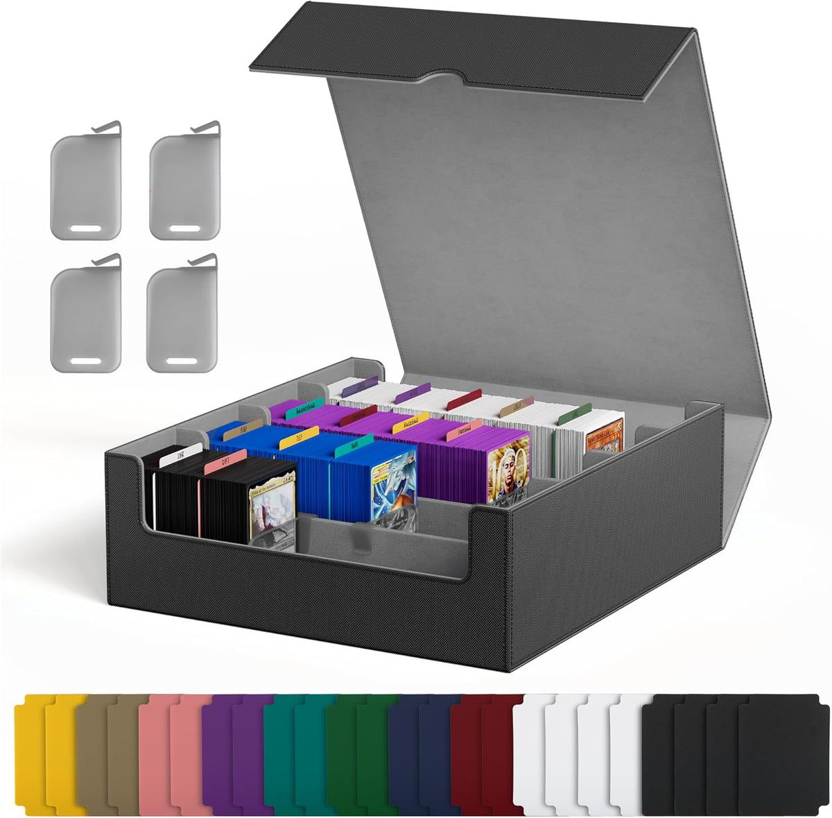 Trading Card Storage Box Holds 3200+ Cards, Bulk Card Storage