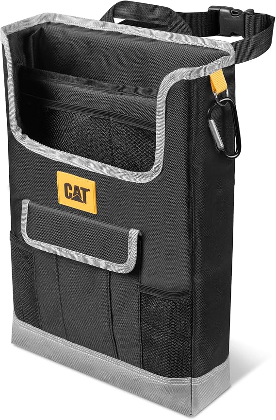 CAT® Car Seat Organizer for Cars Trucks SUVs, Removable Portable On-The-Go, Securely Attaches to Front or Rear Seats, Ad