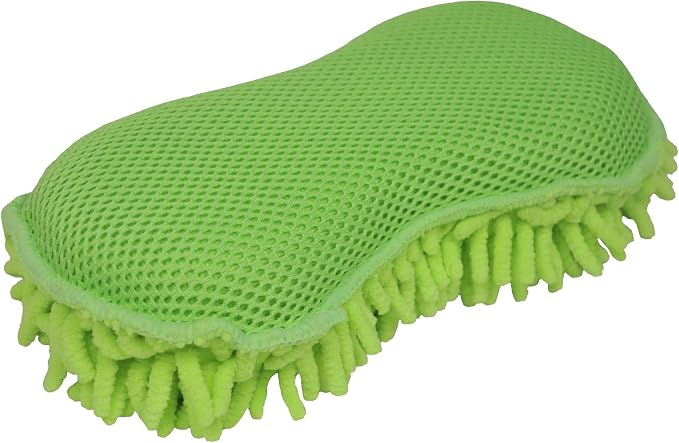 Eurow Detailer’s Preference Microfiber Car Wash Sponge for Auto Detailing, RV, Boat, Motorcycle, Double-Sided with Cheni