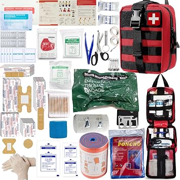 Universal IFAK Trauma First Aid Kit Molle Pouches Emergency Survival Kit Suitable for Home, car, Travel, Camping, Hiking